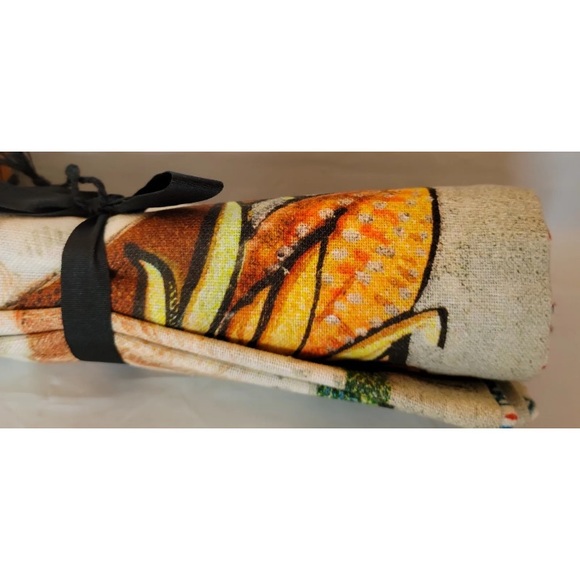 John Derian x Target Tea Towels 20” X 30” Fall Turkey Cards Thanksgiving Harvest - Picture 6 of 8